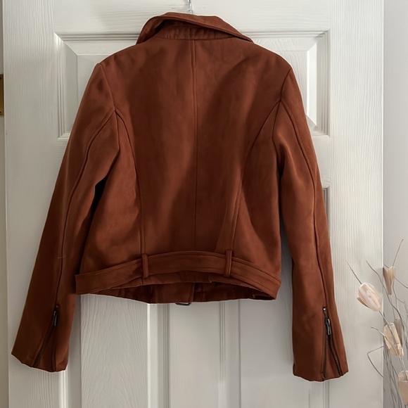 Rust Suede Jacket Leather Jacket - Size S - Picture 3 of 3